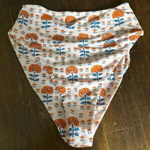 EUC Citrine Swim High Waisted Bikini Bottoms- Size Small
